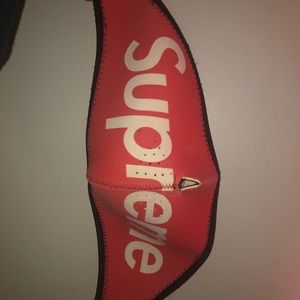 Supreme red face mask